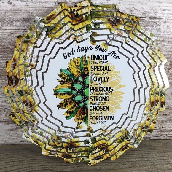 God Says You Are Wind Spinner 10" - Picture 1 of 4